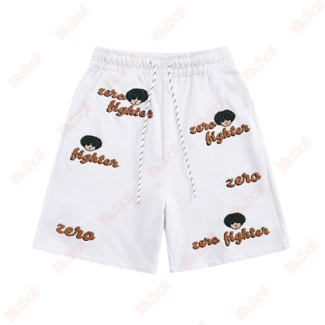 mens white simple athletic shorts